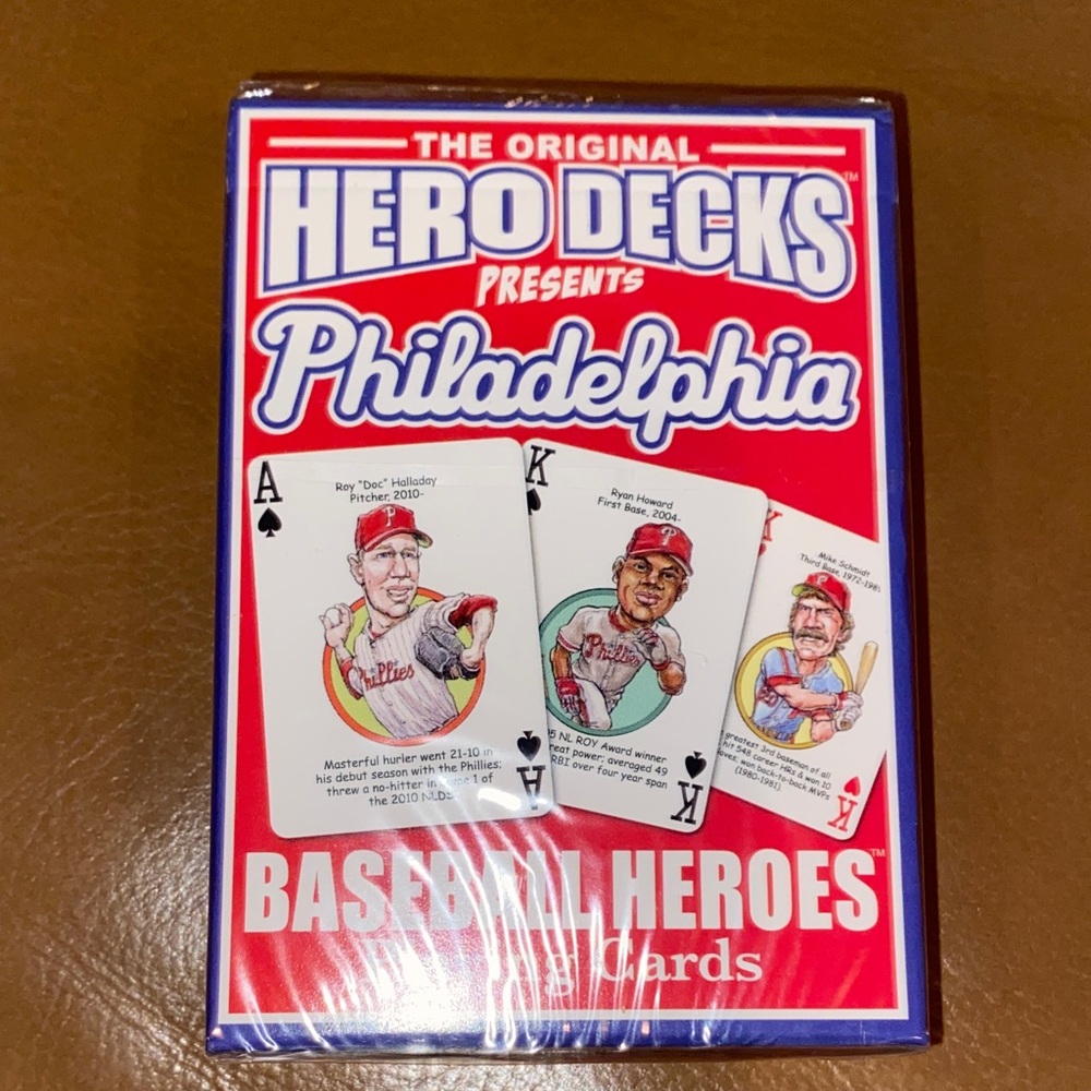 Hero Decks Philadelphia Phillies Baseball Heroes Playing Cards New Edition 2